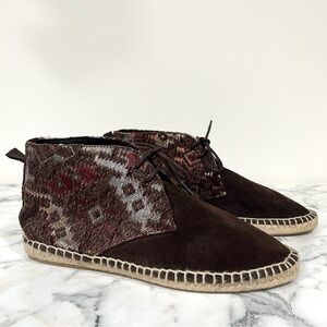 Veracruz Artisans Ankle Booties US Size 7.5 EU Size 38 Moccasins Brown Spain